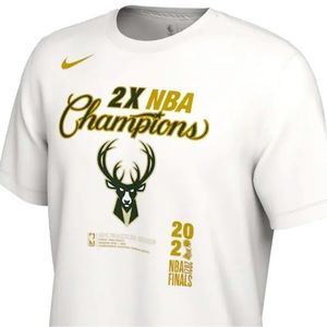 RARE Player-Issue TALL Nike Milwaukee Bucks NBA Finals Champs NBA shirt team PE